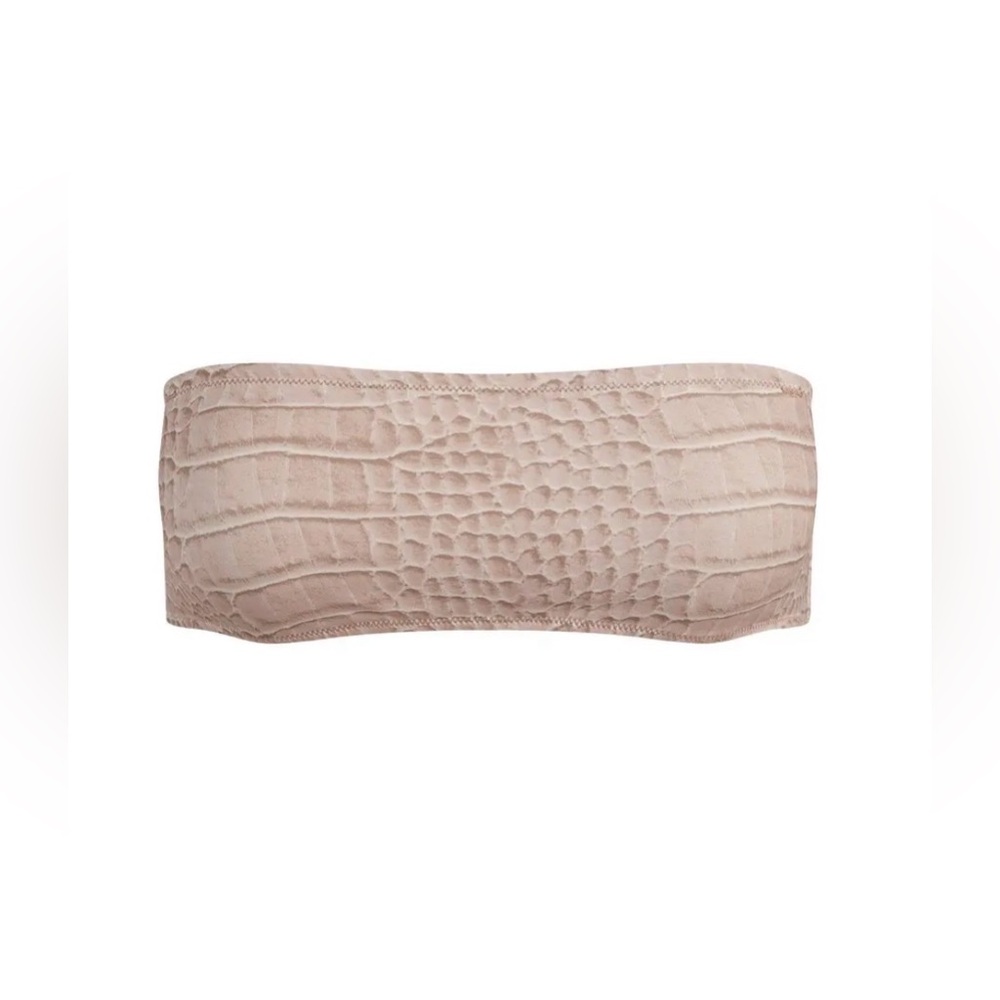 NWT SKIMS Signature Swim Micro Bandeau Top - Dune
Crocodile Print - Picture 2 of 4